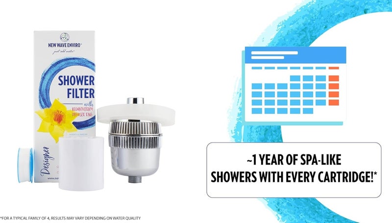 New Wave Enviro Designer Shower Filter System with Aroma Therapy Diffuser - Image 4